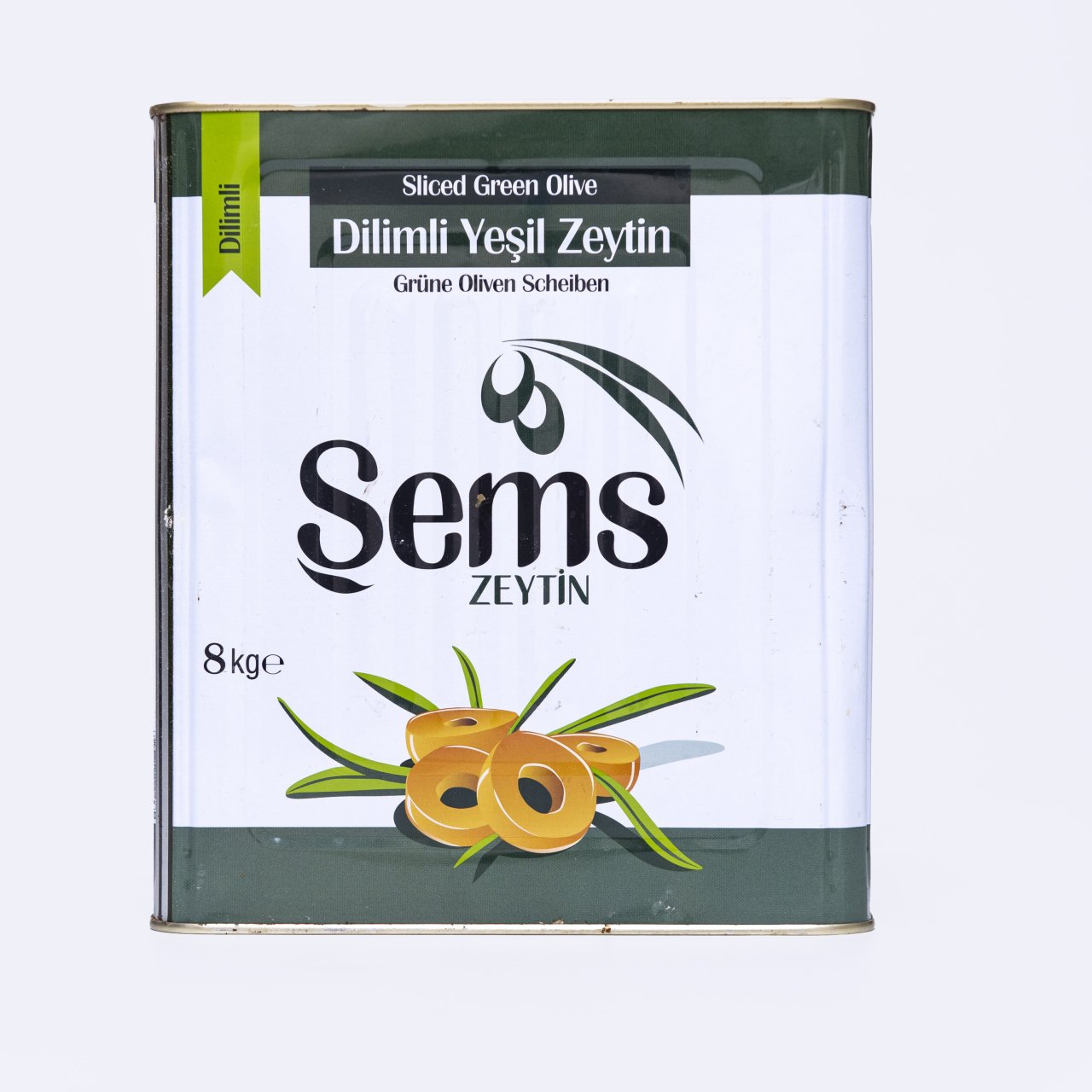 ŞEMS DİLİMLİ YEŞİL ZEYTİN 8KG